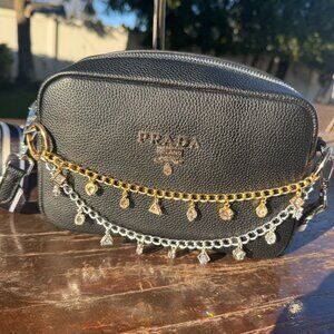 Gold & Silver Layered Bag Charm Chain